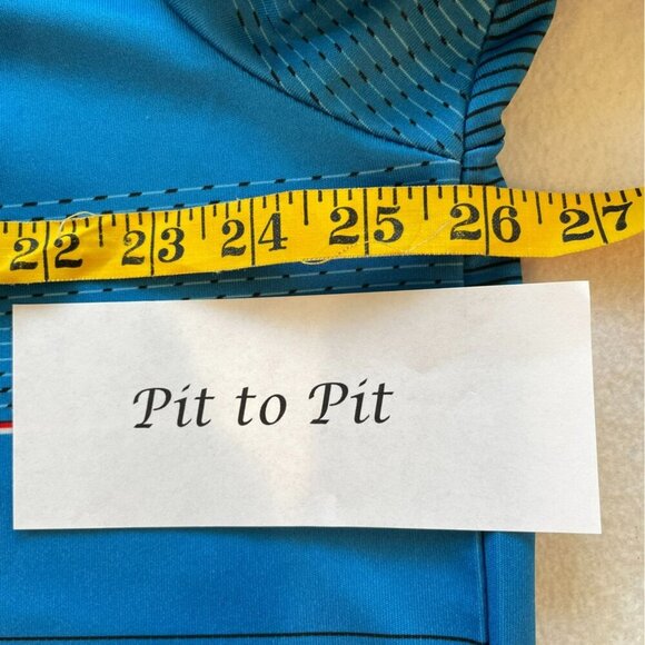 Grand Slam Performance Men's 3-Button Striped Golf Polo Shirt Size XXL in Blue - Picture 12 of 13